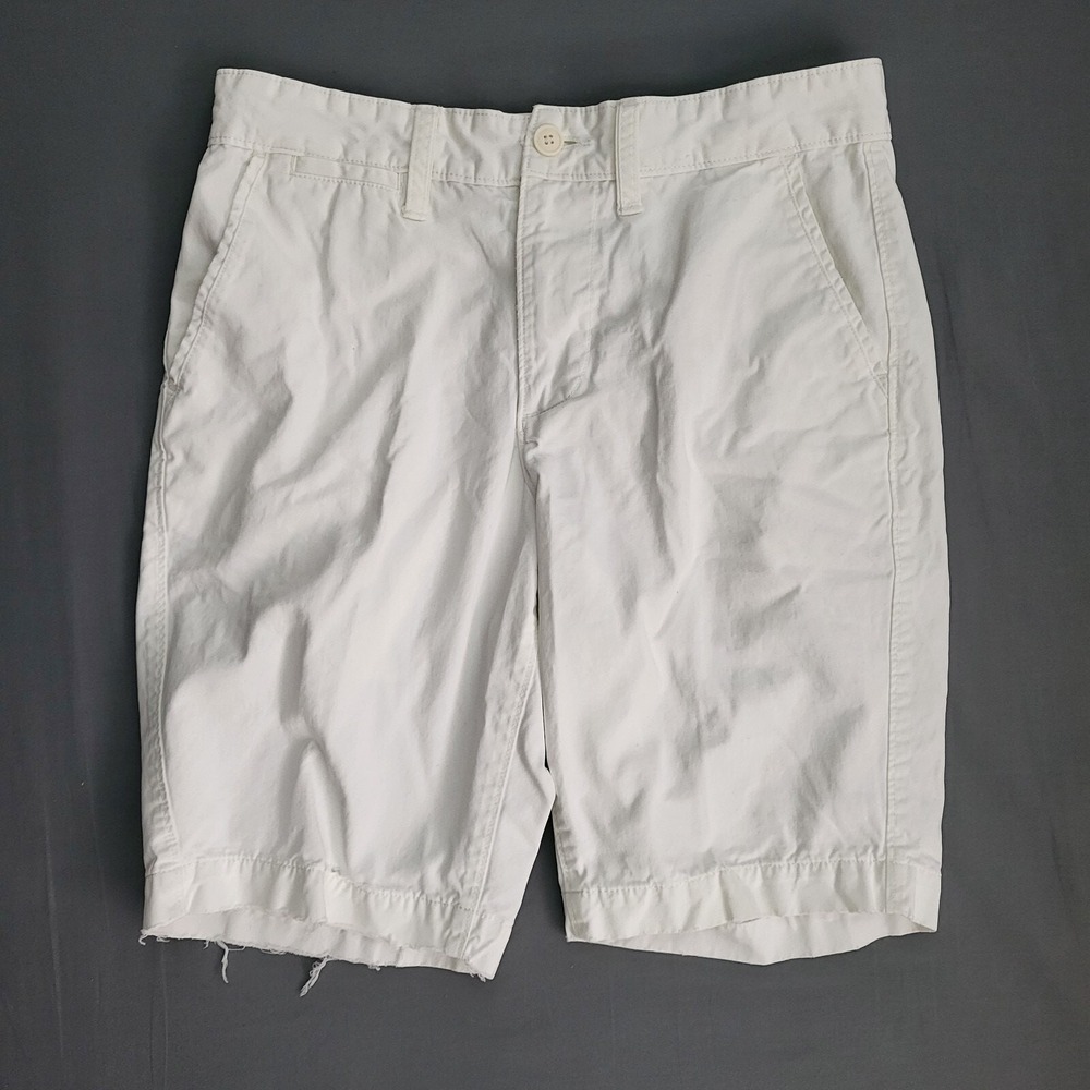 Sonoma Life + Style Mens White Cotton Chino Shorts Size 30 Regular Fit‎ Casual